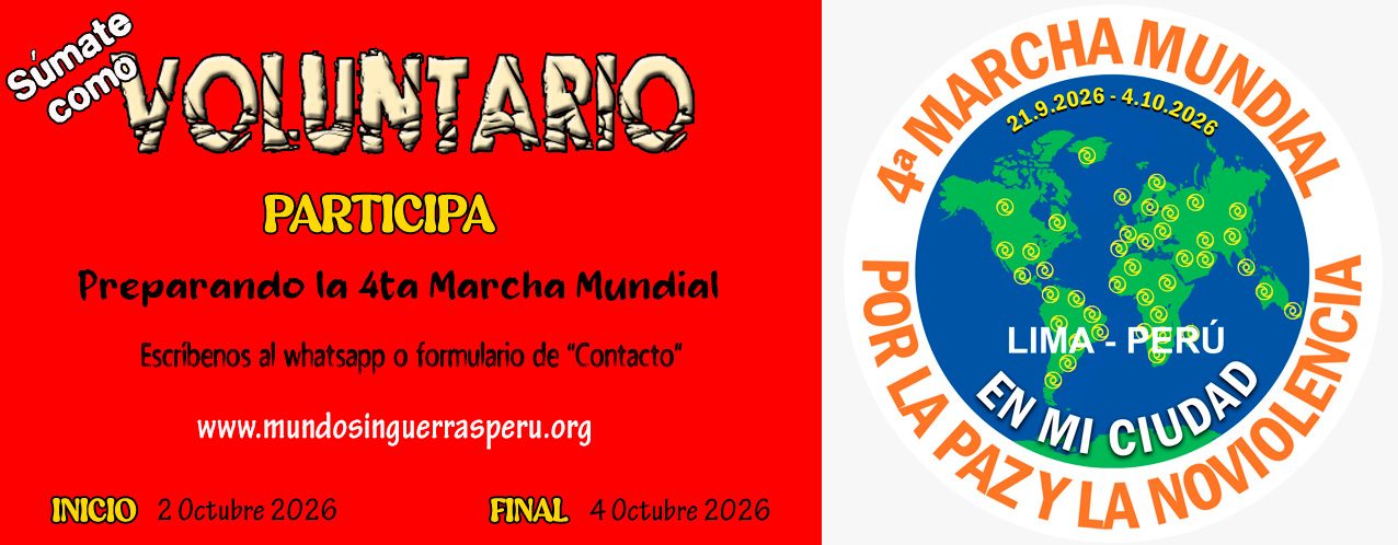 Mundo sin guerras y sin violencia Perú